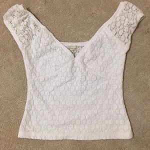 UO lace crop top